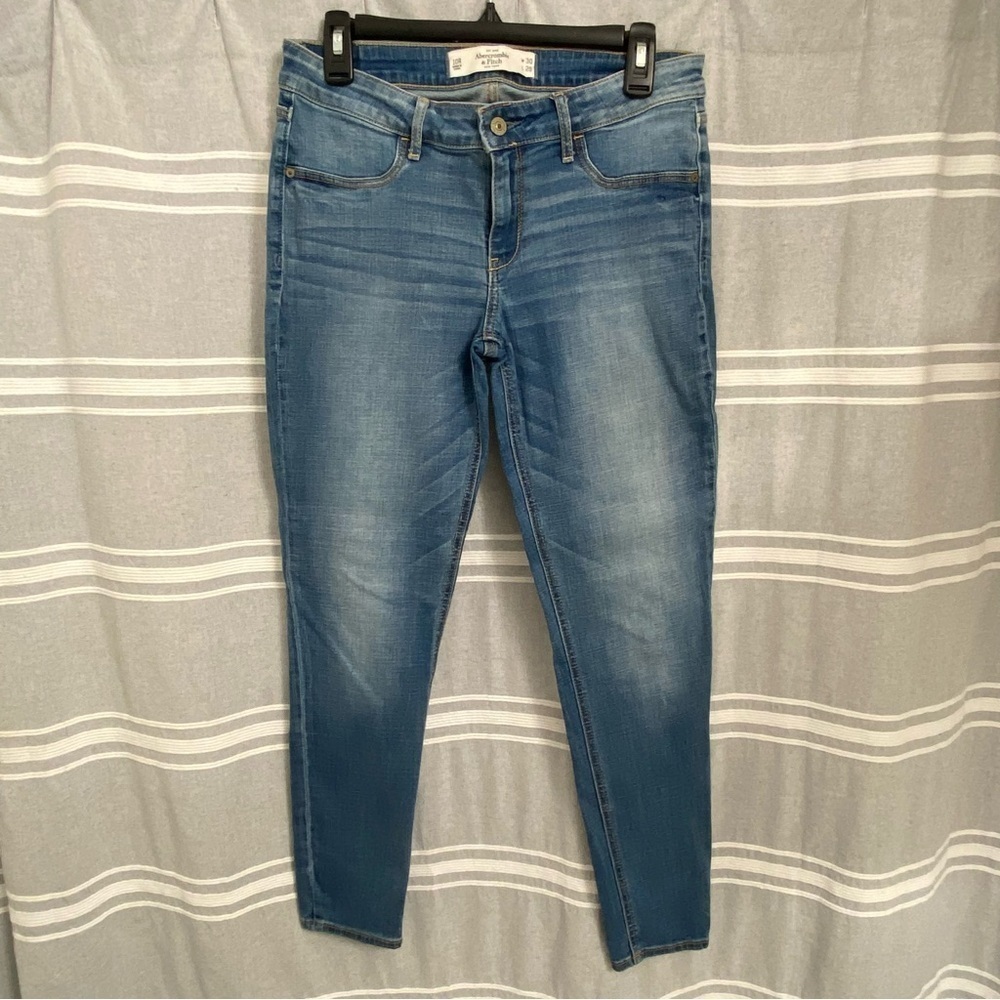 Abercrombie & Fitch /  Blue Skinny Jeans Size 10R W30‎ L29